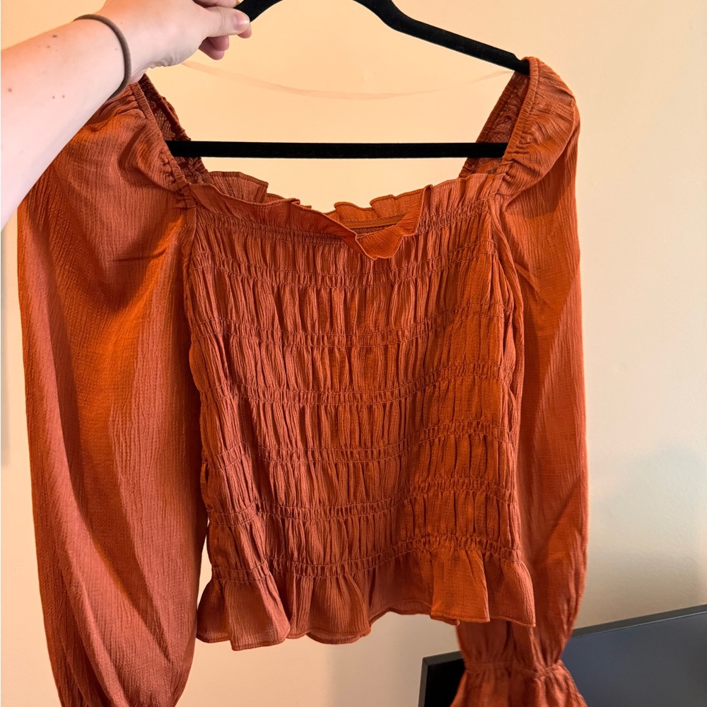 A new day orange long top